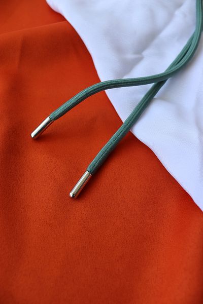 Assa Wood Tracksuit and Sweatshirt Hooded Rope 125 cm Round Lacing Green, 1 Piece