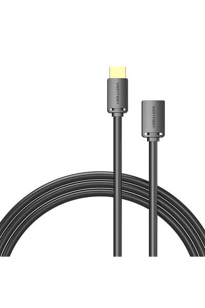 Vention Καλώδιο HDMI σε HDMI-A θηλυκό 4K HD PVC 3m Vention AHCBI, Μαύρο