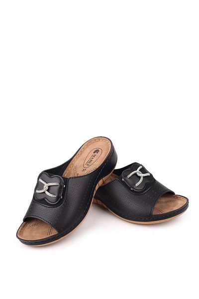 Papuçsepeti Shoe Basket 4741 Women's Comfortable Orthopedic Daily Slippers