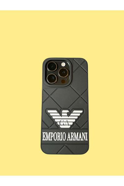 Emporio Armani Emporio Armani phone case, compatible with iPhone 14, black