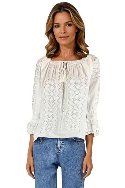 rody's forever Women's blouse type R25 white/silver, size 3XL