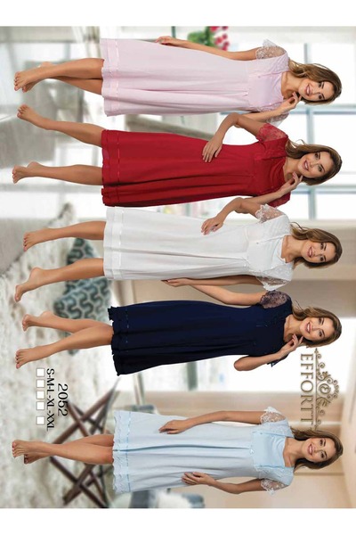 Effort Pijama Maternity Maternity Nightdress Elegant Maternity Nightdress with Lace Detail Effortt