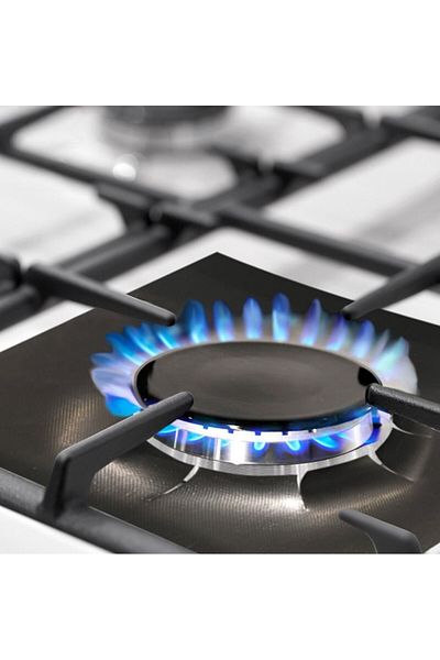 Store Black Color Stove Protector Foil Fireproof Non-Stick Set of 4