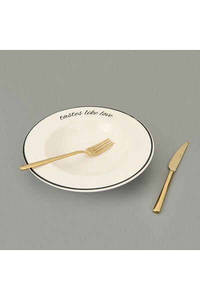 MATMEL Kitchen Tastes Like Love Pasta Plate - Colorful - 26 cm