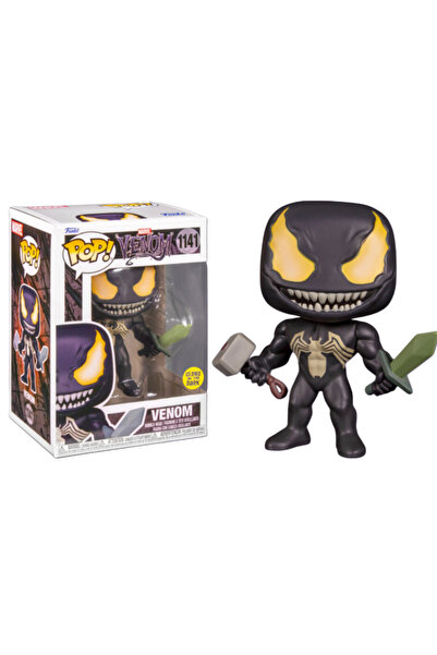 Funko Marvel Venom - Venom with Mjolnir and Sword Exclusive Pop! #1141