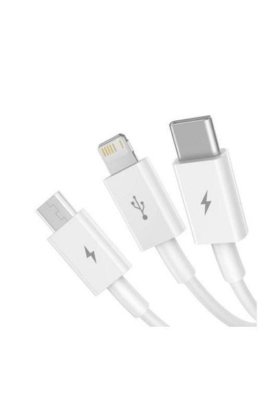Baseus Cablu de date Baseus CAMLTYS-02 Superior 3 in 1, 3.5A, 1.5m, (Alb)