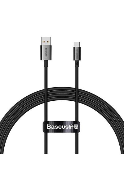 Baseus Baseus P10320102114-01 Superior Series USB-A - USB-C Data and Charging Cable, 100W, 1.5m, Black