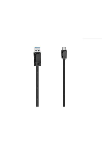 Hama Hama 200652 data cable, USB-C - USB A, 1.5m (Black)