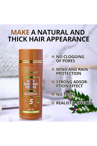 Disaar Disaar Hair Strengthening Fibers, Brown, 22g