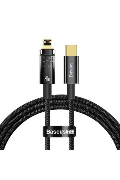 Baseus Data cable Baseus CATS000001, USB-C - Lightning, 20W, 1m, Black