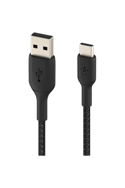 Belkin Belkin BOOST CHARGE USB-A to USB-C Cable, Braided, 1M, Black