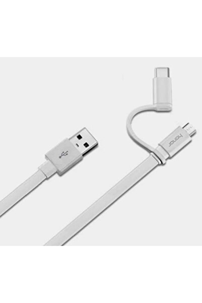 Huawei Cablu de date Huawei AP55S, MicroUSB și USB Type-C, 1.5m (Alb)