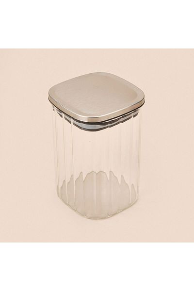 ASPARTAM Whitley Glass Jar - Transparent / Gray - 1.8 Lt