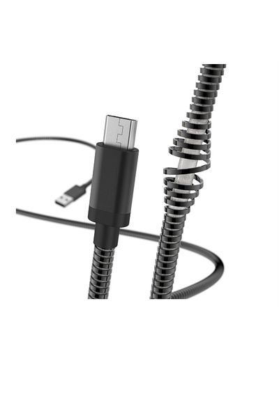 Hama Hama Metal Charging Cable, MicroUSB, 1.5 m (Black)