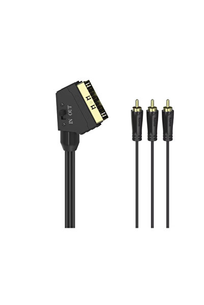 Hama Cablu video Hama 205156, Scart - RCA, 1.5m (Negru)