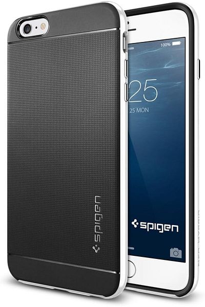 Spigen Apple iPhone 7 Plus Hard Case and Screen Protector White Full Protection Polycarbonate Black