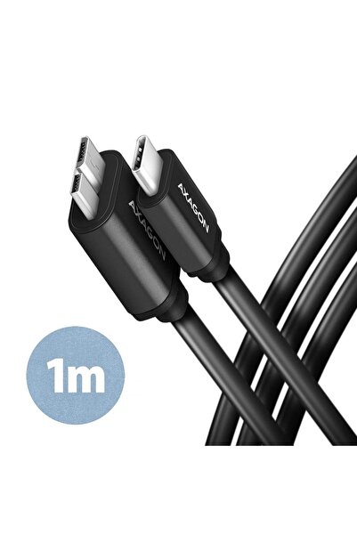 Axagon Cablu de date Axagon BUMM3-CM10AB, Micro-B USB la USB-C 3.2 Gen 1, 1m ...