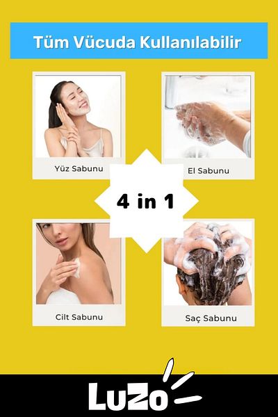 LuZo Premium 100% Natural Organic Facial Hair Body Skin Balancing Beautifully Scented Quince Seed Soap 5 Pieces