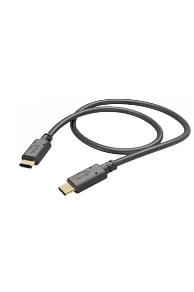 Hama Hama 201589 data cable, USB-C - USB-C, 1m (Black)
