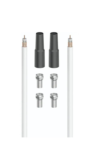 Hama Kit cablu video Coaxial Hama 205042, 20m, 100dB (Alb)