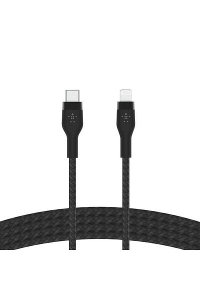 Belkin Belkin BOOST CHARGE PRO Flex USB-C to LTG Cable, Silicone Braided, 3M, Black