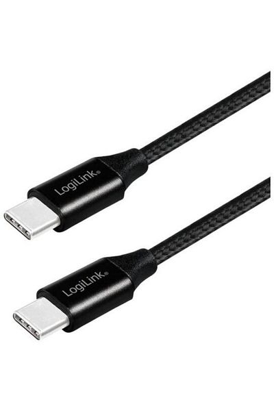 LogiLink Logilink data cable, CU0154, USB 2.0, USB Type-C (T) to USB Type-C (T), 1m, Premium (Black)