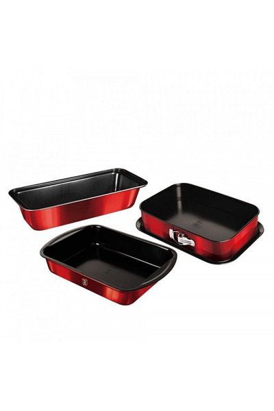 Berlinger Haus 3-piece baking tray set Burgundy Berlinger Haus BH 7632