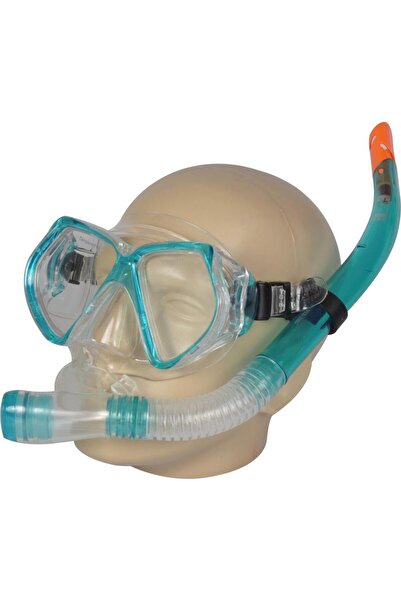AboutThePerfect Mavi Silikon Maske ve Snorkel Seti, rahat ve dayanıklı su spo...