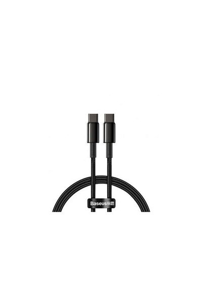 Baseus Data cable Baseus Tungsten Gold CATWJ-01, Fast Charging, USB Type-C - USB Type-C, 100W, 1m