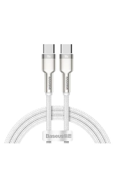 Baseus Cablu de date Baseus Cafule, USB-C - USB-C, 100W, 2m, Alb