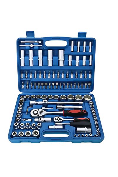FİAPFO Set Trusa Profesionala Apf® 108 Piese - Chei Tubulare Cromate, 6 Colturi, 1/2" - 1/4"