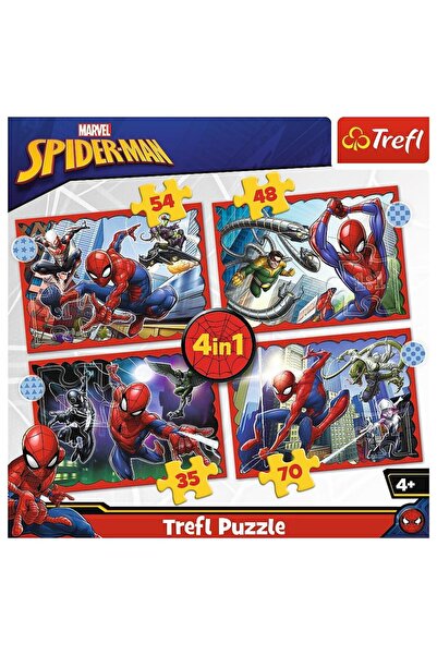 Trefl Παζλ 4 σε 1 Spider-Man, 35/48/54/70 κομμάτια