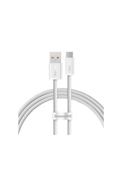 Baseus Cablu de date Baseus Dynamic Series, USB la USB-C, 100W, Încărcare rapidă, 1m, Alb