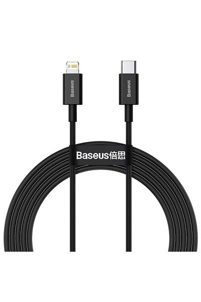 Baseus Baseus Superior charging and data transfer cable, USB Type-C/Lightning, 2.4A, 2m, Black
