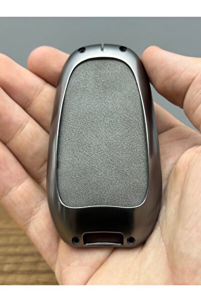 Mavi Keys Peugeot 508 3008 5008 Citroen Berlingo C-Elysee Opel 3 butoane din piele husă de protecție pentru chei din metal gri