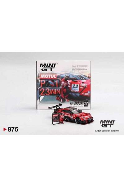 mini gt 1/64 875 Nissan Gt-R Nismo # 23 "Motul Autech Gt-R 2021" Super Gt Series Suzuka Winner W/ Mat