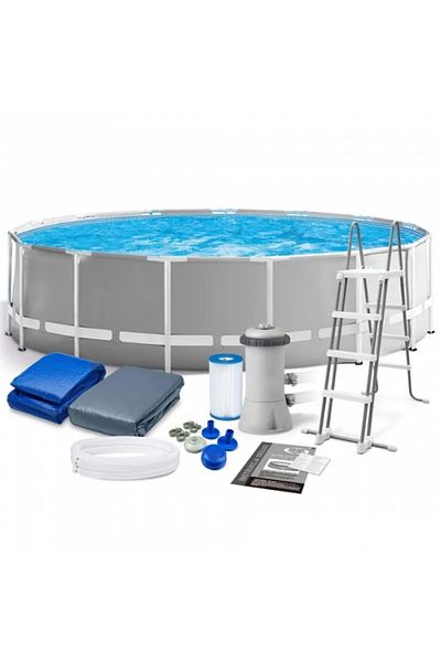 Intex Prism Frame Premium Metal Frame Pool 26726np, 457x122 Cm, With All Accessories