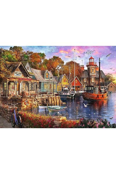Trefl Trefl Premium Plus Puzzle - Tea Time, The Wonderful Harbor, 1000 pieces