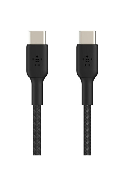 Belkin Cablu de date Belkin Boost Charge împletit, USB-C/USB-C, 1 m (Negru)