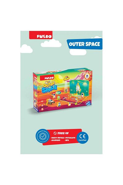 PUEDO TOYS Outer space puzzle, 25 pieces