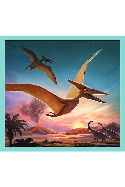 Trefl Trefl 10 in 1 Dinosaur World Puzzle, 20/35/48 pieces