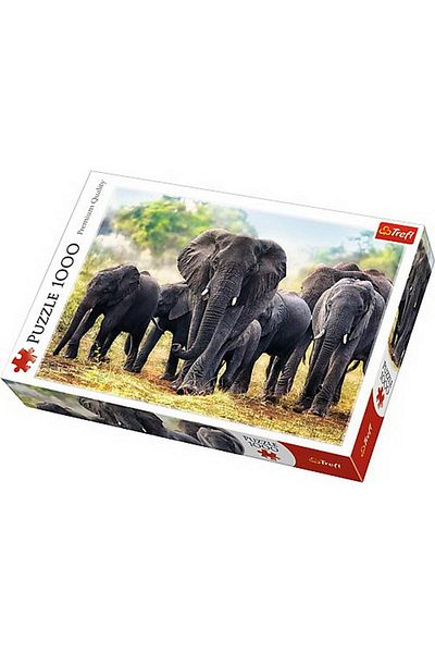 Trefl Puzzle Trefl 1000 piese - Elefanti Africani