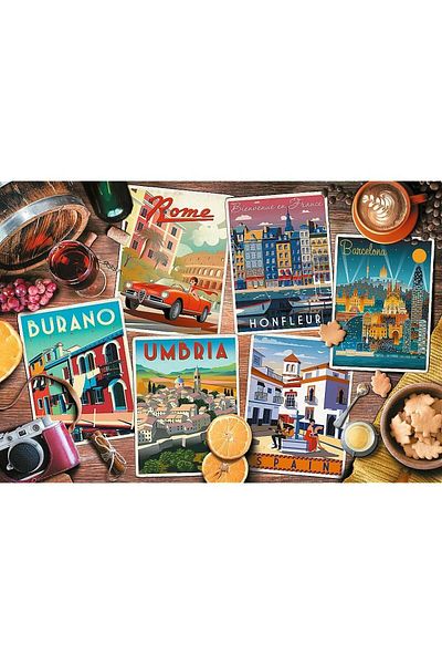 Trefl Trefl Puzzle Traveling through Europe, 1500 pieces