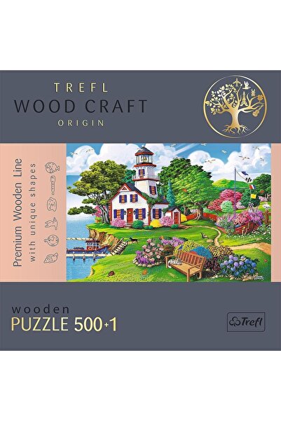 Trefl Trefl Wood Craft dřevěné puzzle, Přístav v létě, 500+1 dílků
