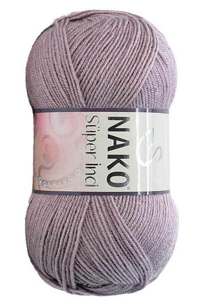 NAKO 5 τεμάχια Super Pearl Πλεκτό Σχοινί 10155 Χυμός σταφυλιού