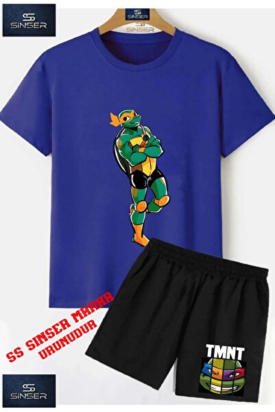 SS SİNSER Tricou cu gât rotund cu imprimeu special pentru copii UNISEX „NINJA...