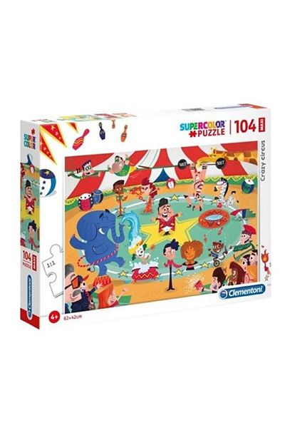 CLEMENTONI Crazy Circus supercolor puzzle, 104 pieces