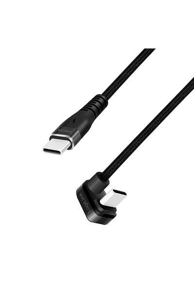 LogiLink LOGILINK power and data cable, 1m, 2 x shielded, aluminum, Black