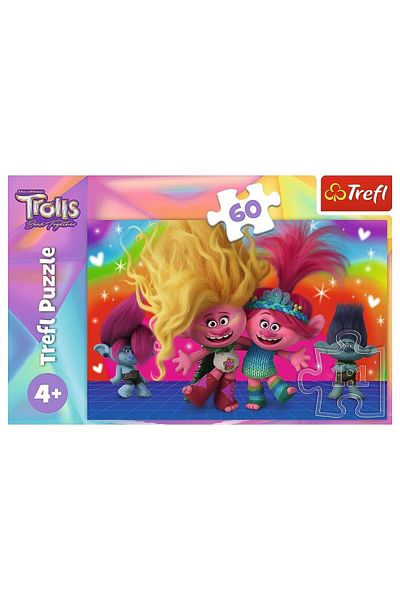 Trefl Trefl Puzzle - Trolls, Friendly Trolls, 60 pieces