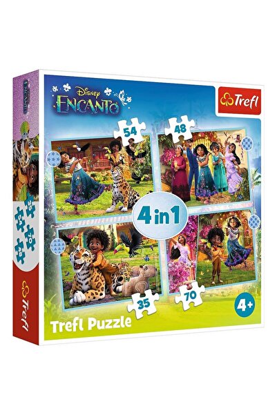 Trefl Παζλ Trefl 4 σε 1 Encanto Μαγικός Κόσμος, 35/48/54/70 τεμάχια